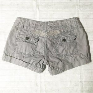Jimmy'z Gray Angel Wing Shorts